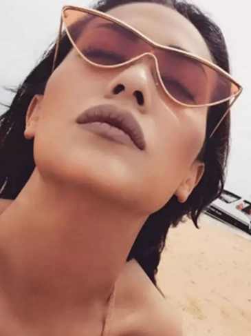 Vintage Cat Eye Uv400 Sunglasses - Brown Stylord