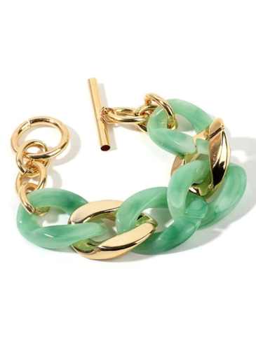 Vintage Elegant Resin Green Charming Bracelet - Stylord
