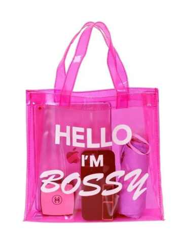 Pvc Water Proof Cute Transparent Clear Jelly Beach Bag - Pink Stylord