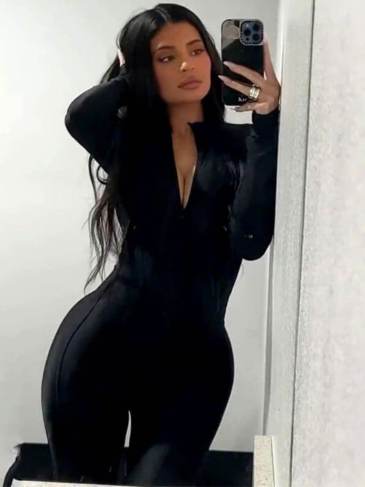 Zipper Long Sleeve Black Jumpsuit - s Stylord