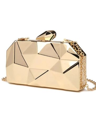 Acrylic Box Geometric Evening Clutch Handbag