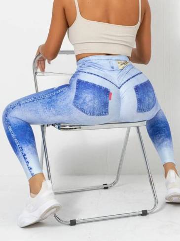 Printed Push up Yoga High Waist Legging