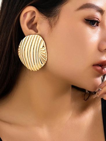 Fashion Metal Stripe Earrings