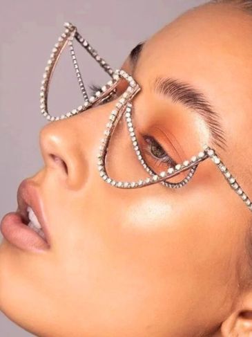 Diamond Chain Frame Designer Sunglasses