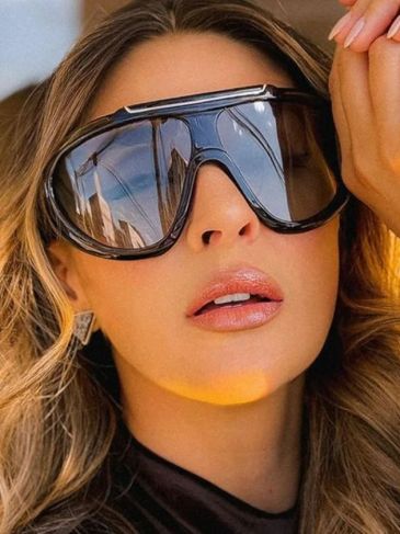 Vintage Punk Big Frame Sunglasses