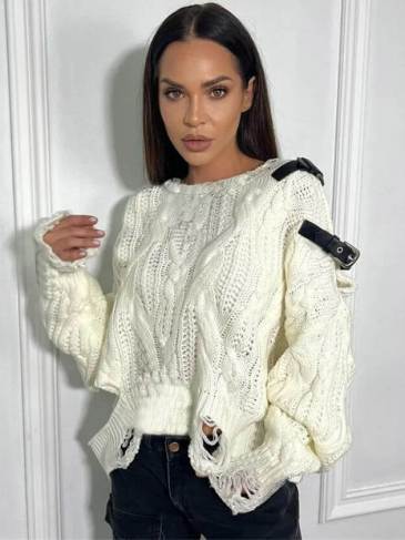 Fashion Crochet Hollow Sweater