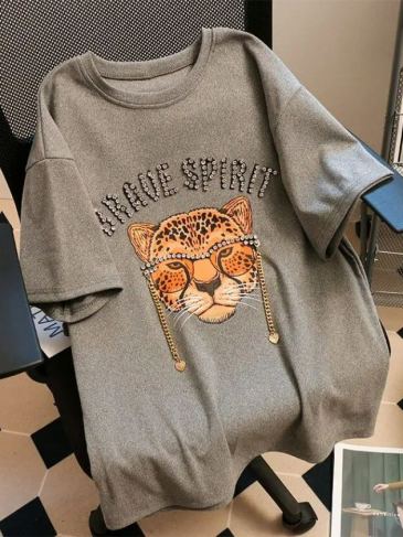 Brave Spirit Rhinestone Tiger T-Shirt