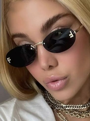 Luxury Brand Designer Rimless Sunglasses