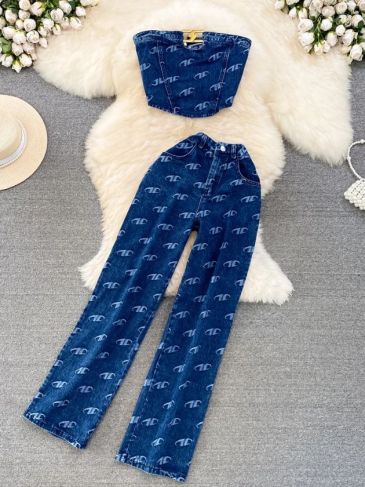 Sexy Crop Shirt Button Pant Two Piece Set