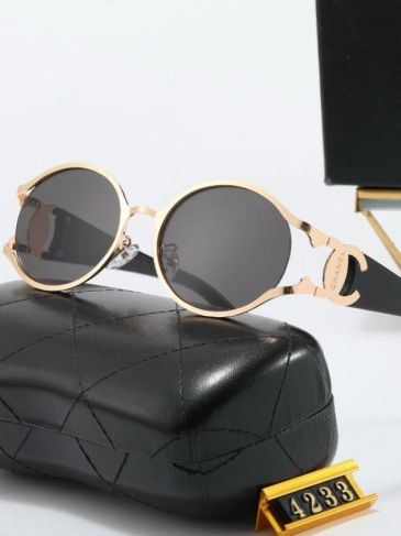 Luxury Brand Chanel Round Frame Sunglasses