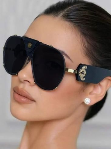 Luxury Brand Oval Oversized Sunglasses
