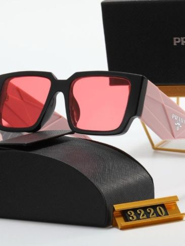 Luxury Brand Pink Square Frame Sunglasses