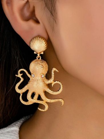 Octopus Exaggerated Ocean Earrings