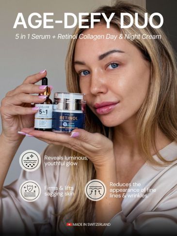 The Ultimate 𝐀𝐆𝐄-𝐃𝐞𝐟𝐲 𝐃𝐮𝐨 Cream + 5 in 1 Serum