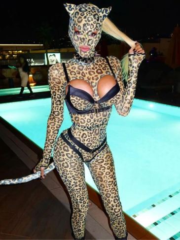 Sexy Leopard High Waist Suspender Lingerie Set